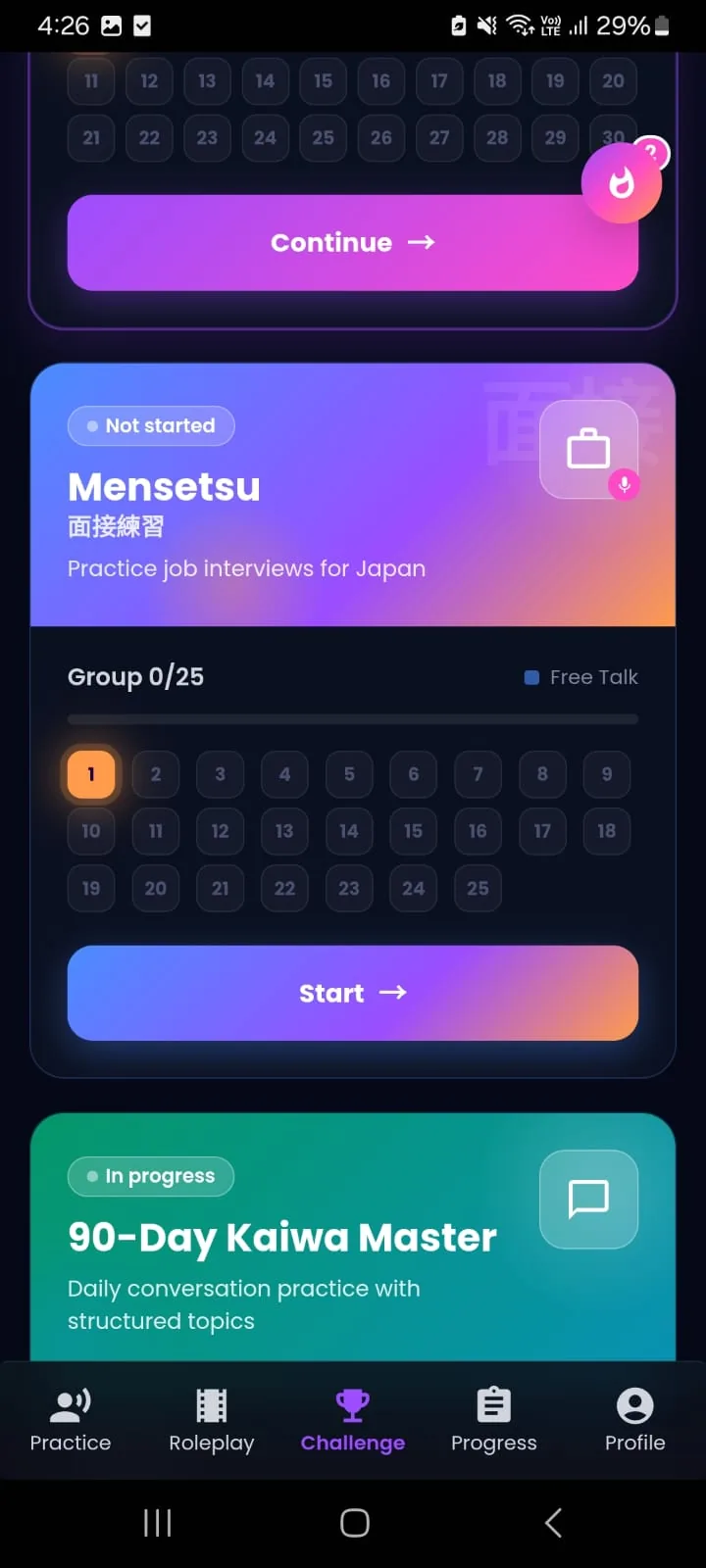Screenshot, Persiapan Mensetsu / AI Sensei